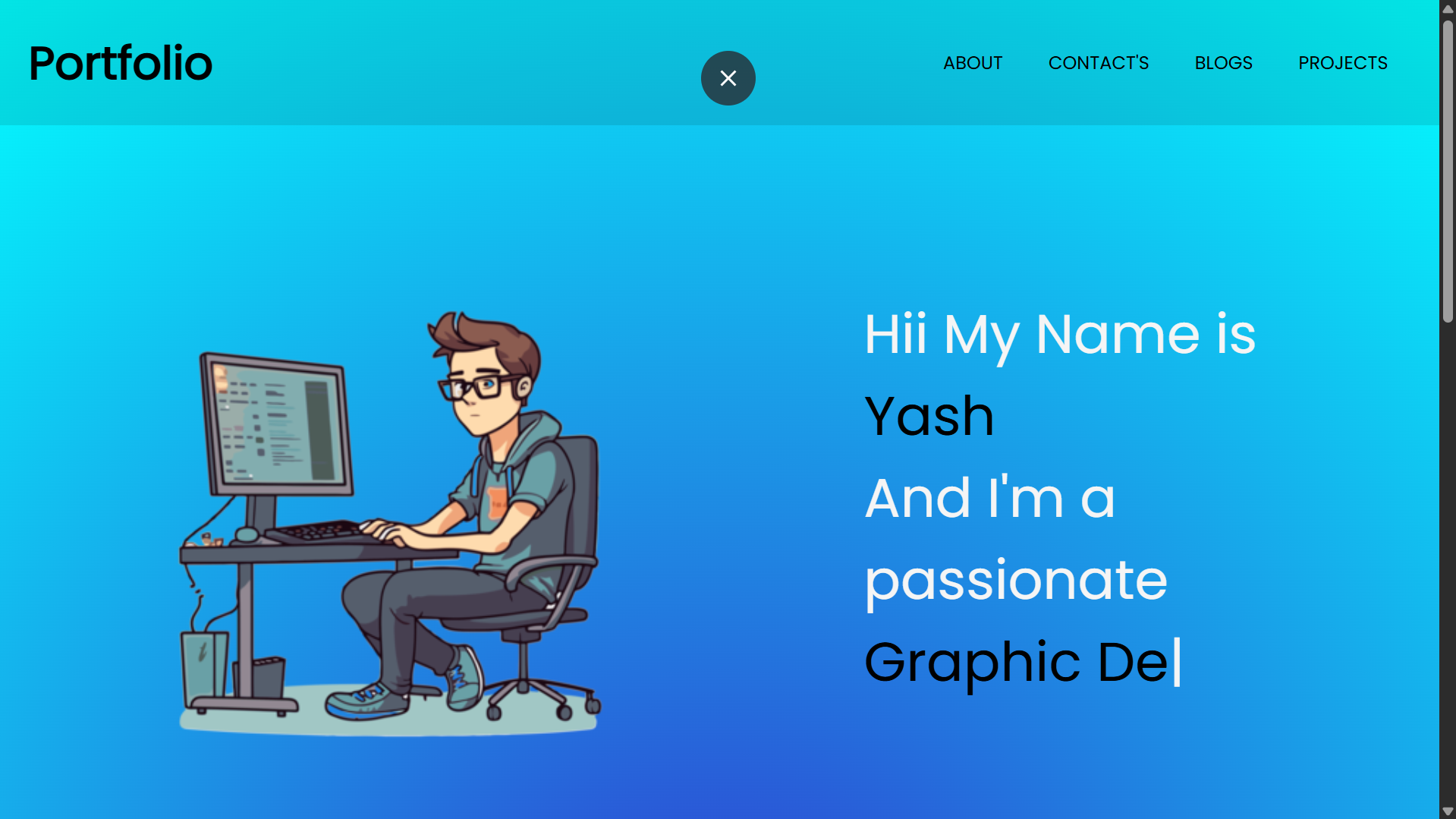 Portfolio Website screenshot